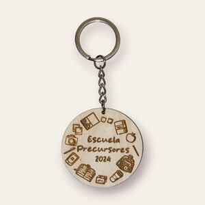 Llavero de madera para Escuela Precursor