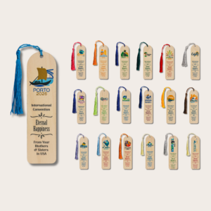 Marcapáginas de madera - Asamblea International 2026 "Felices para siempre" - JW