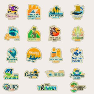 Pins Asambleas Internacionales 2026 "Felices para siempre" - JW