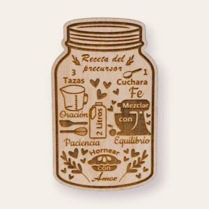 Imán de nevera de madera - Receta del precursor regular