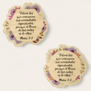 Imán de nevera de madera con el texto del año 2026 a color